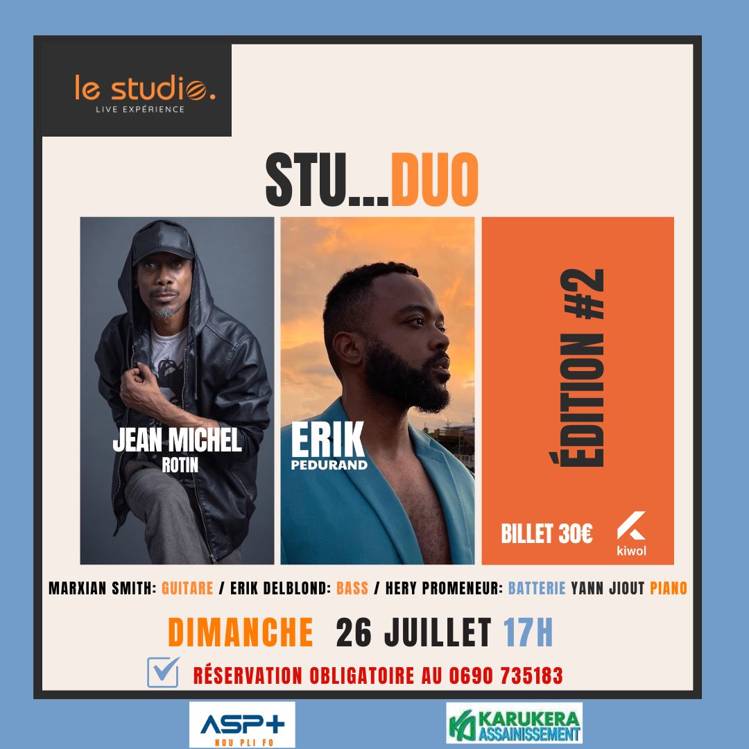 Affiche : LE STU..DUO JMR + ERIK PEDURAND