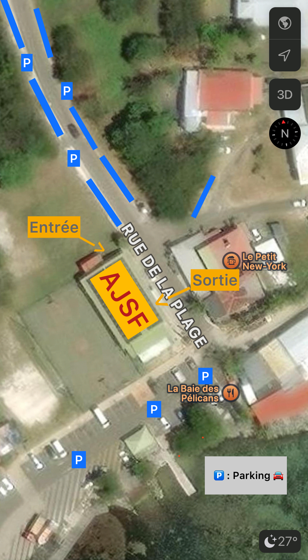 Plan des lieux