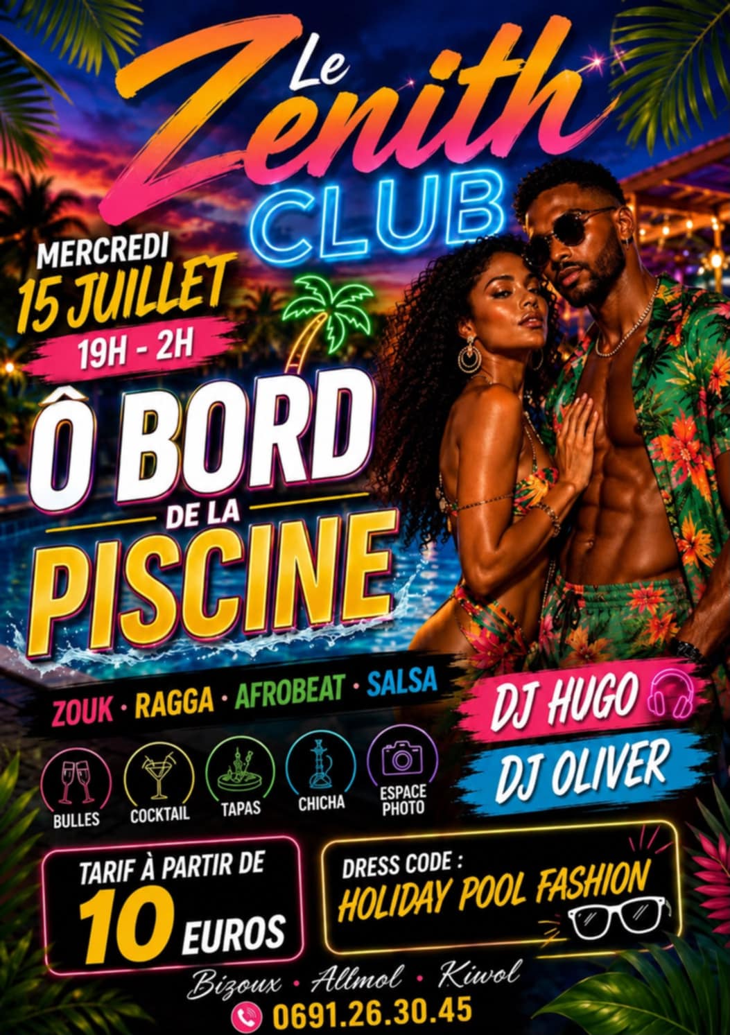 Affiche : O bord de la Piscine