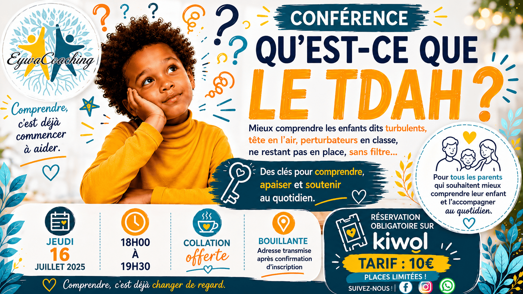Affiche : Moi TDAH??? Mieux comprendre ces enfants hors cadre