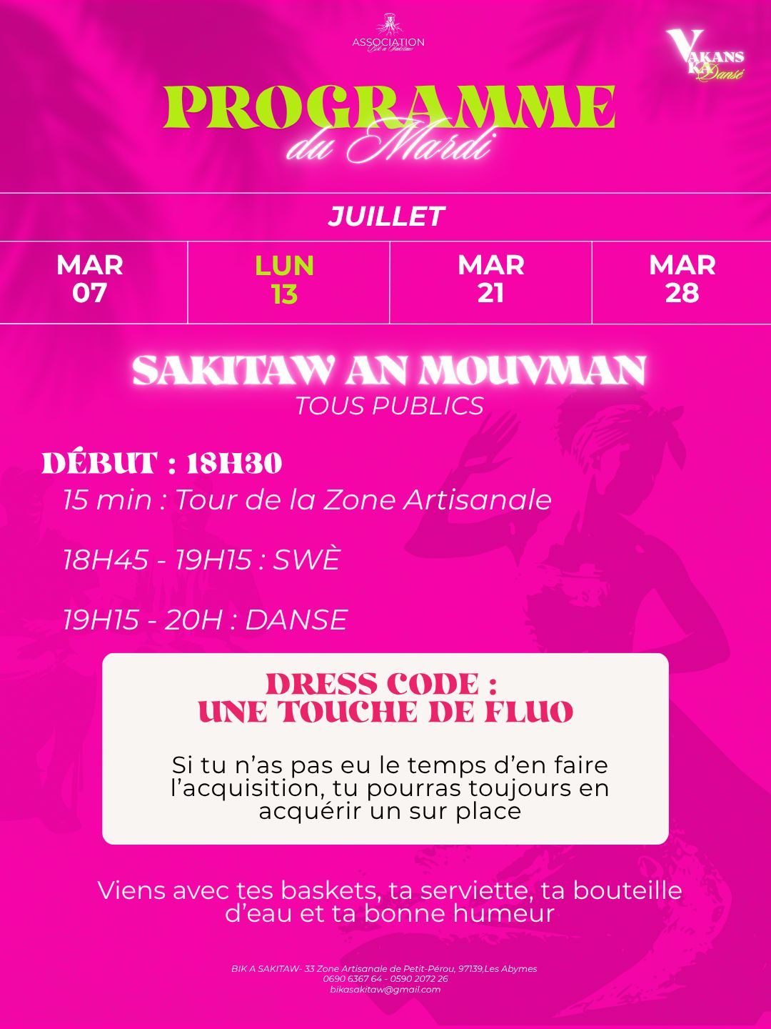 Affiche : SAKITAW AN MOUVEMENT