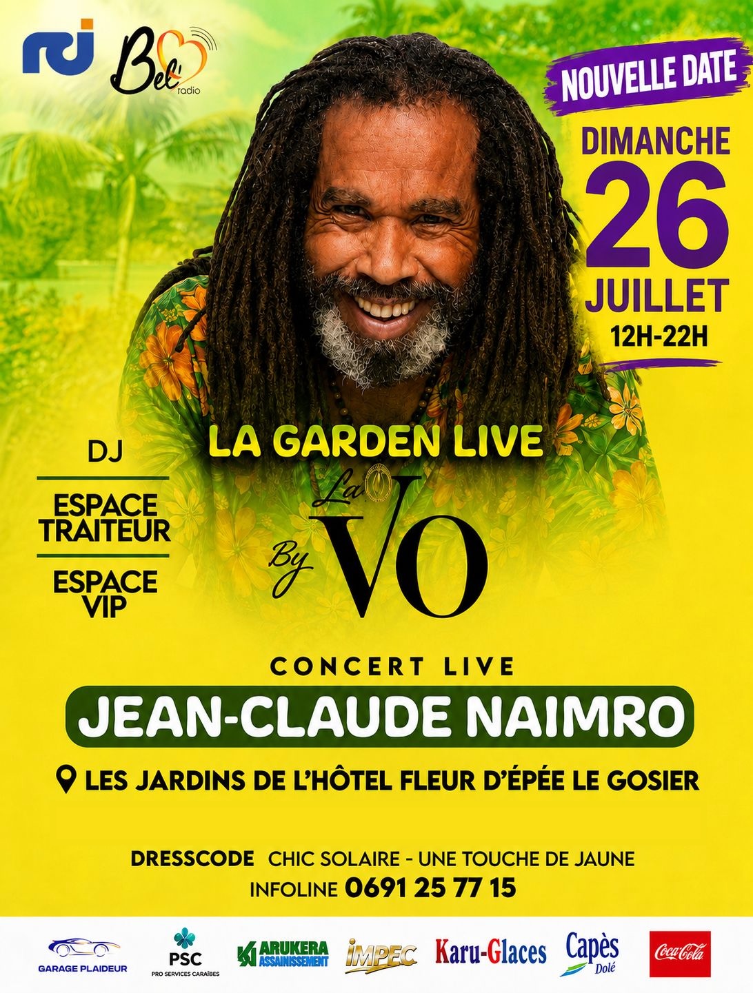 Affiche : VO GARDEN LIVE NAIMRO