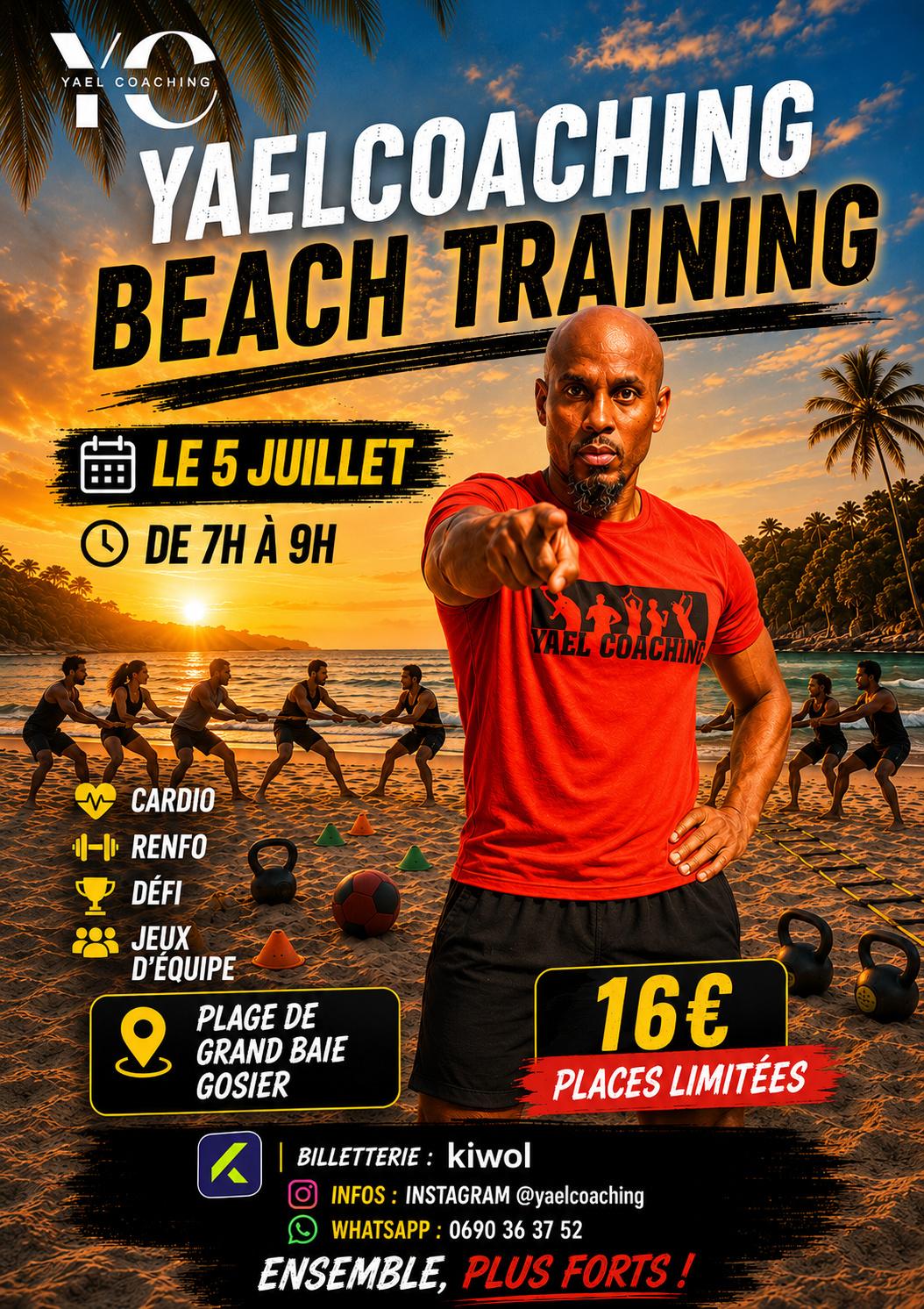 Affiche : YAELCOACHING BEACH TRAINING