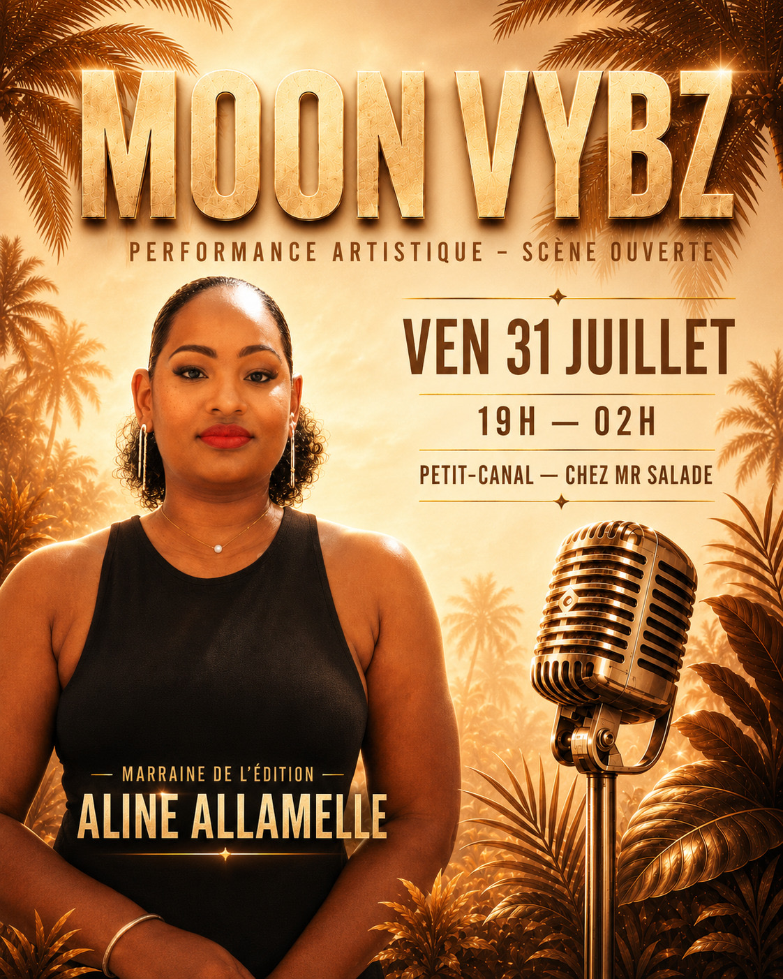 Affiche : MOON VYBZ - Aline ALLAMELLE