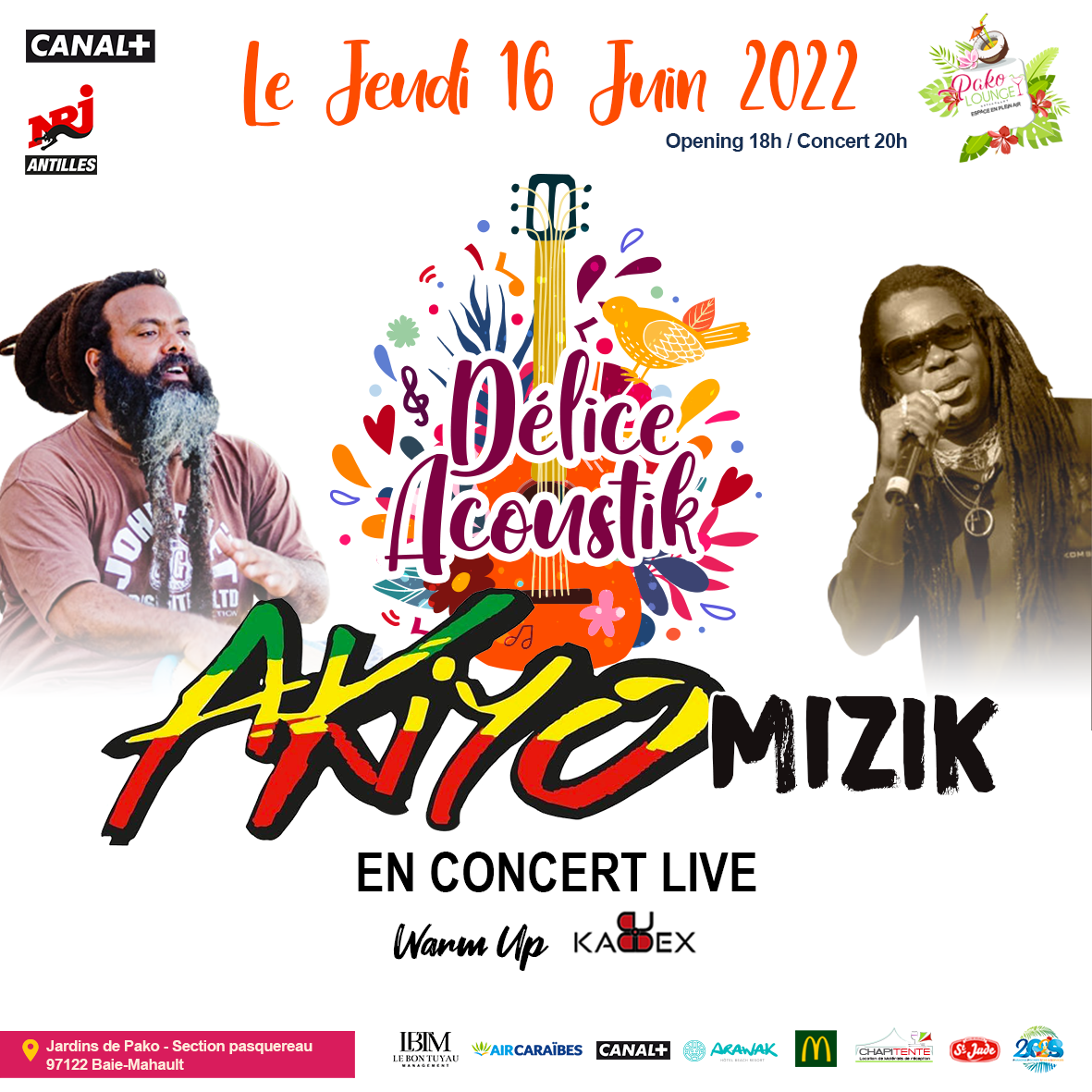 Affiche : AKIYO - JEUDI 16 JUIN 2022 - PAKO LOUNGE