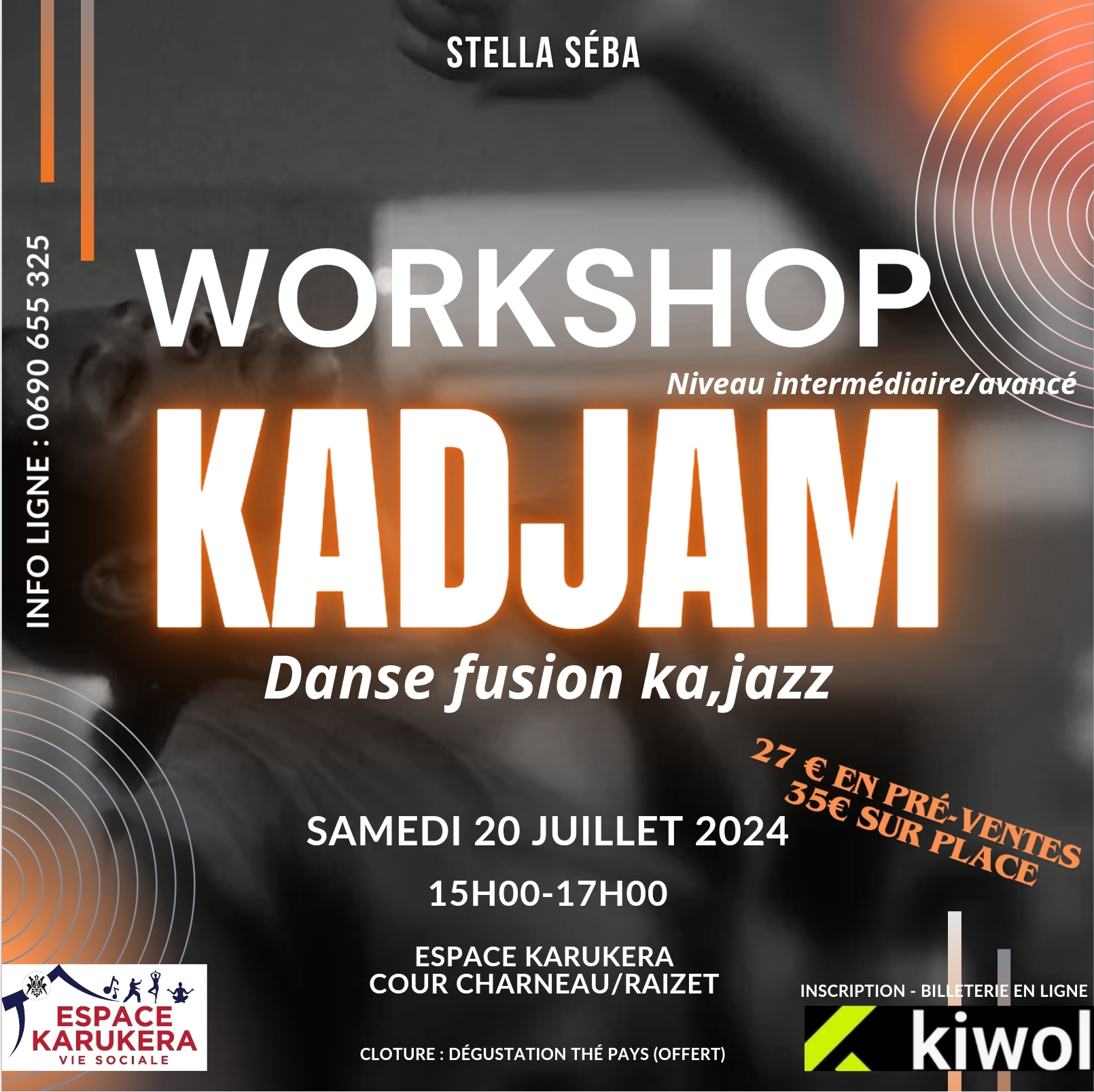 Affiche : KADJAM Danse fusion Ka/Jazz