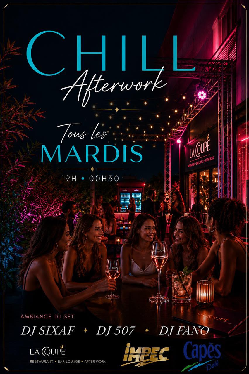 Affiche : CHILL AFTERWORK – 21 JUILLET 2026