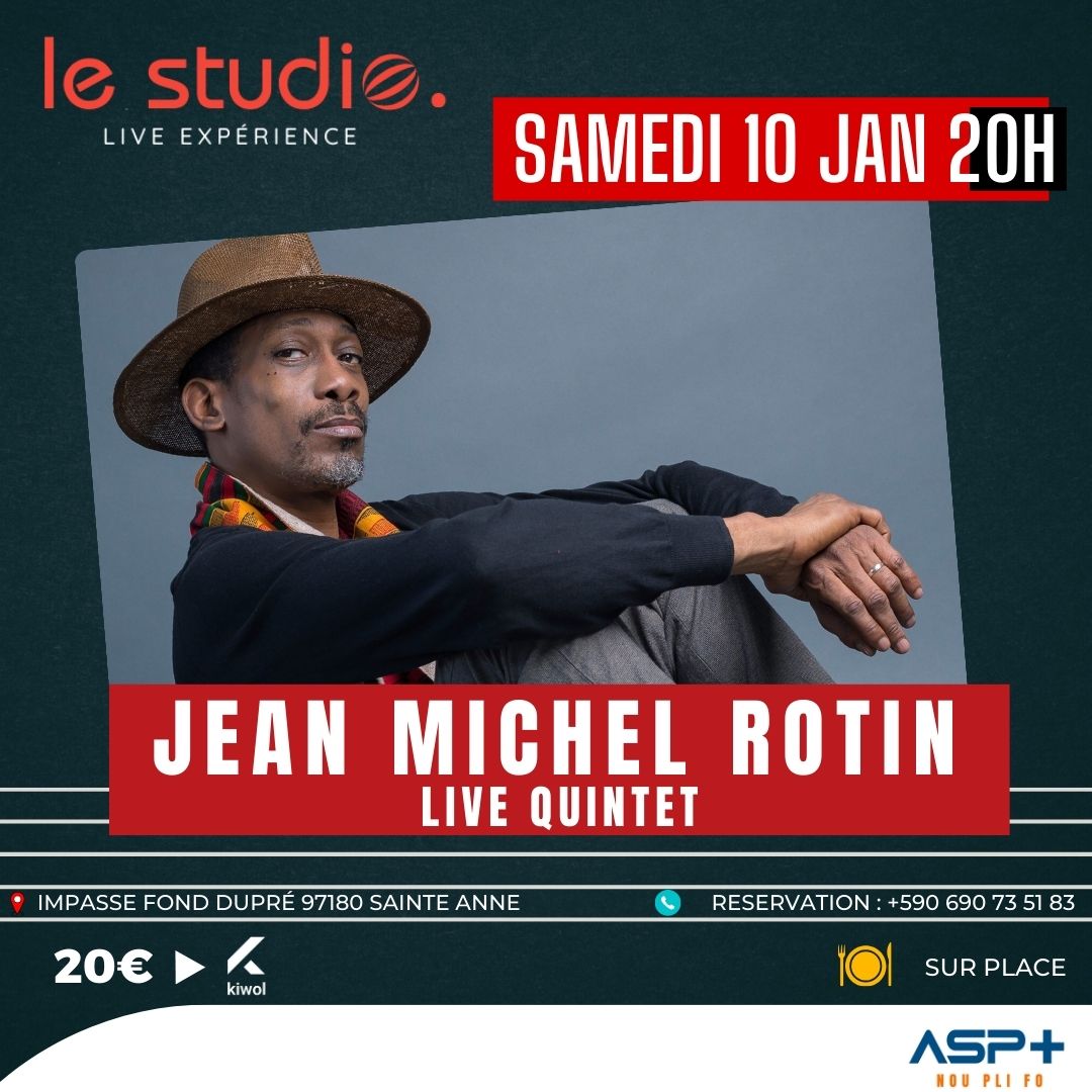 JEAN MICHEL ROTIN QUARTET LIVE AU STUDIO - 10 janvier 2026 - LE STUDIO, Guadeloupe