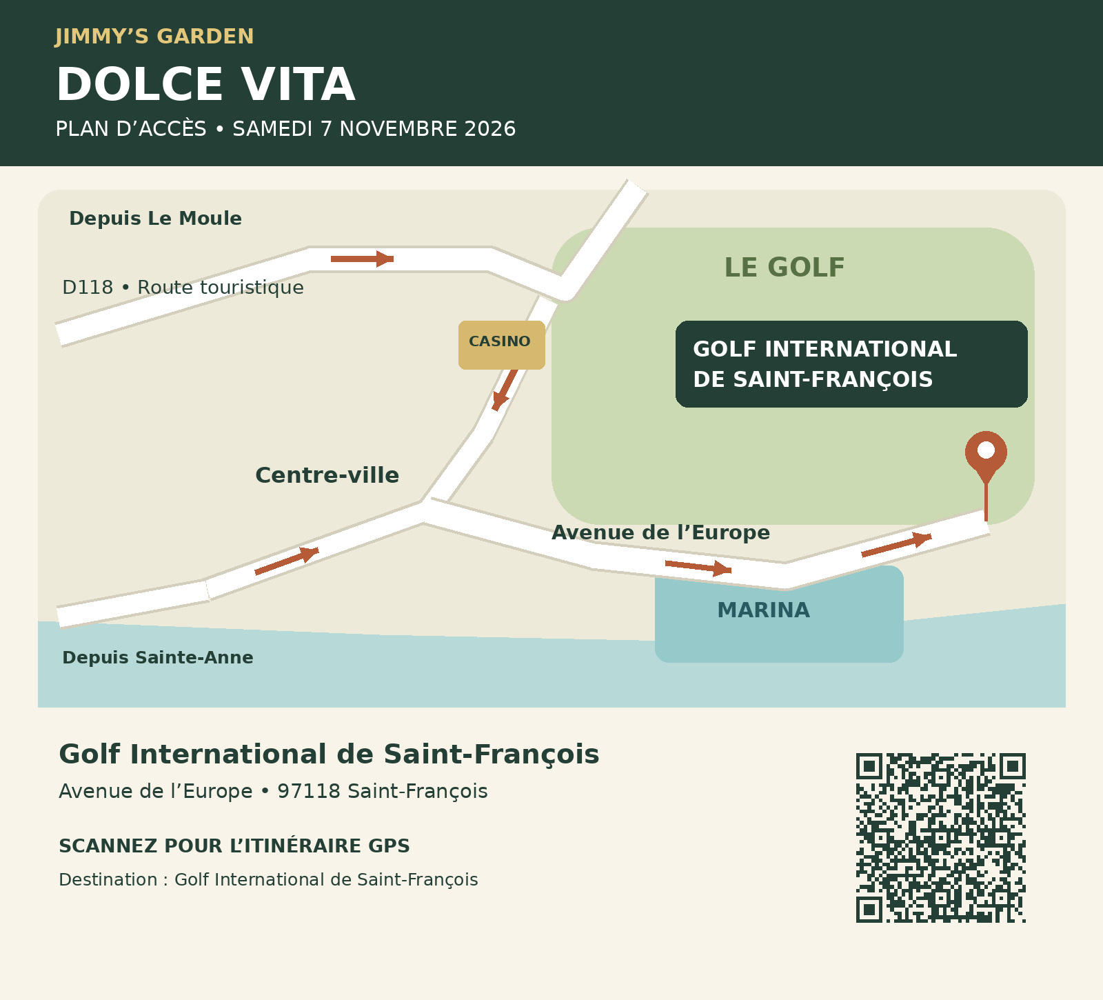Plan des lieux