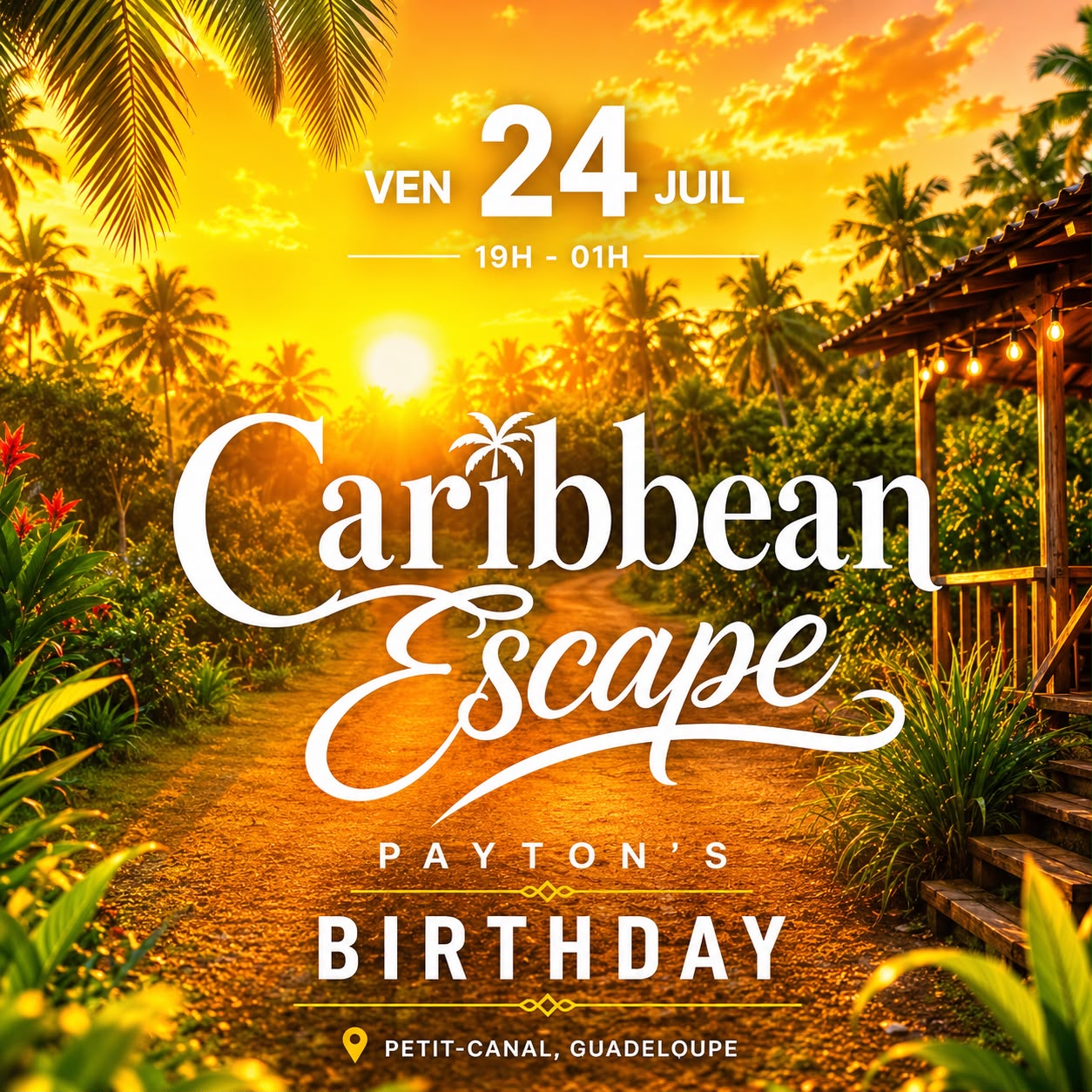 Affiche : CARIBBEAN ESCAPE - Edition PAYTON'S BIRTHDAY