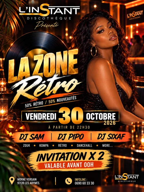 Affiche : LA ZONE RÉTRO 50% RÉTRO & 50% NOUVEAUTÉS