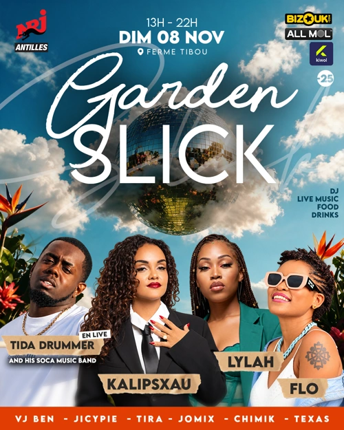 Affiche : Garden Slick — Showcase Kalipsxau ,Lylah,Tida,Flo